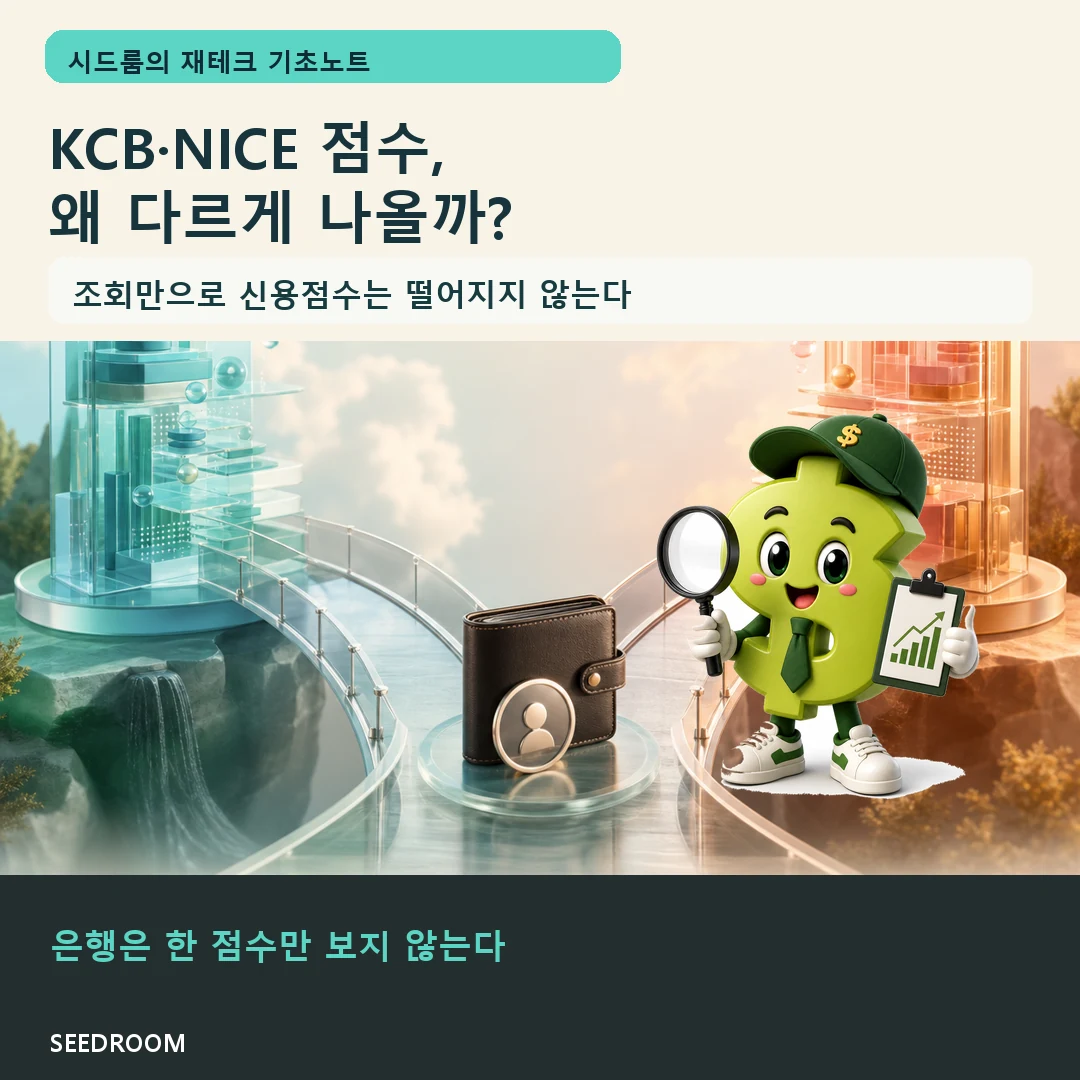 KCB와 NICE 신용점수가 다른 이유와 대출심사 핵심