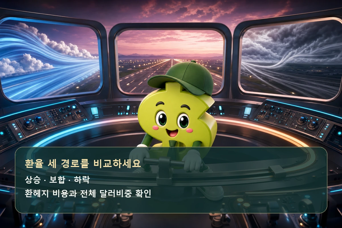 환율 상승 하락 보합에서 환헤지와 환노출 ETF 선택