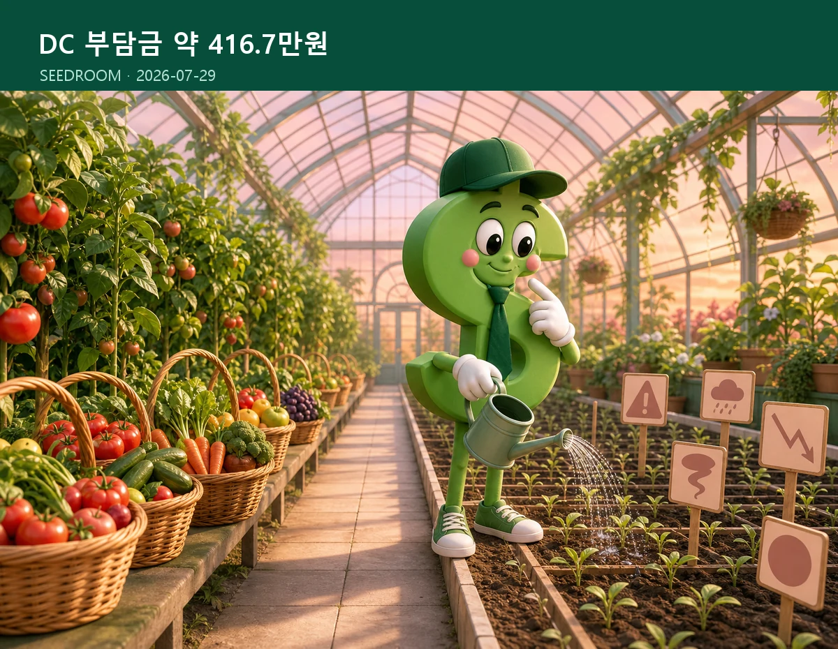 회사 책임과 근로자 운용 경로를 보여주는 은퇴 온실