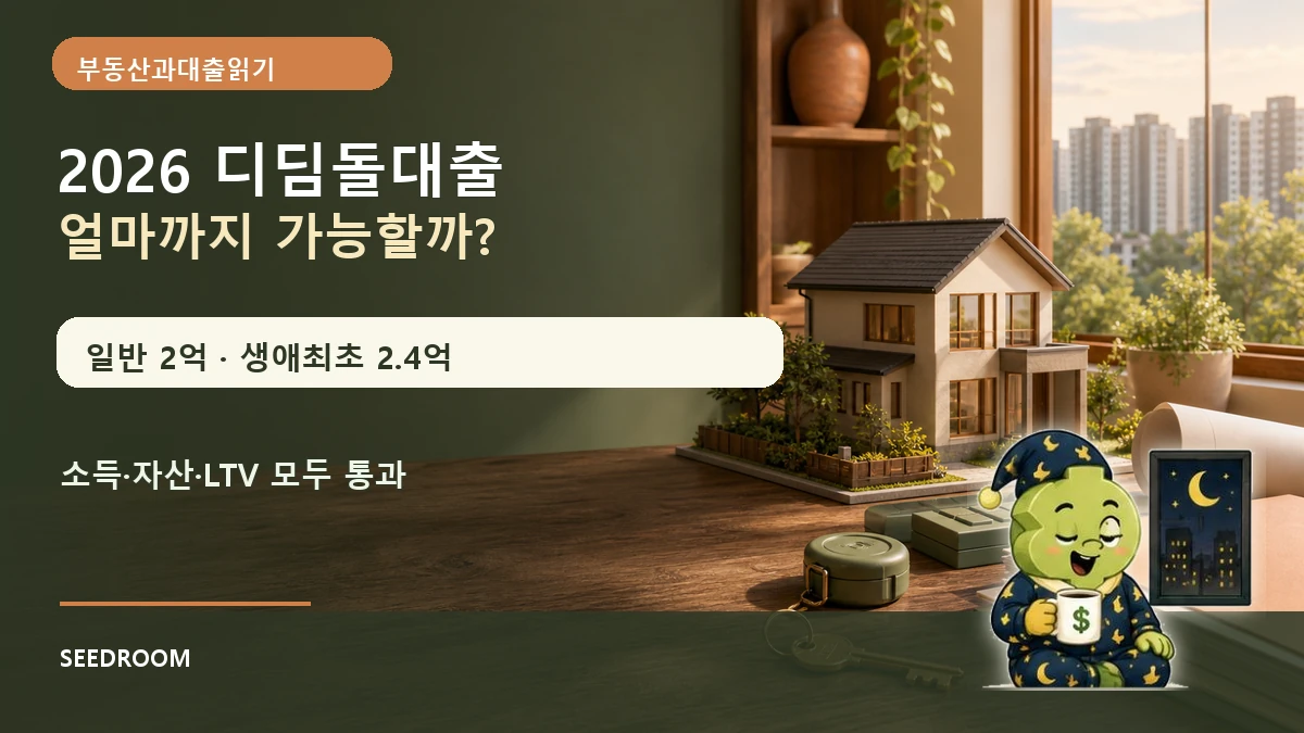 2026 디딤돌대출 소득 자산 LTV DTI 한도와 월 상환액