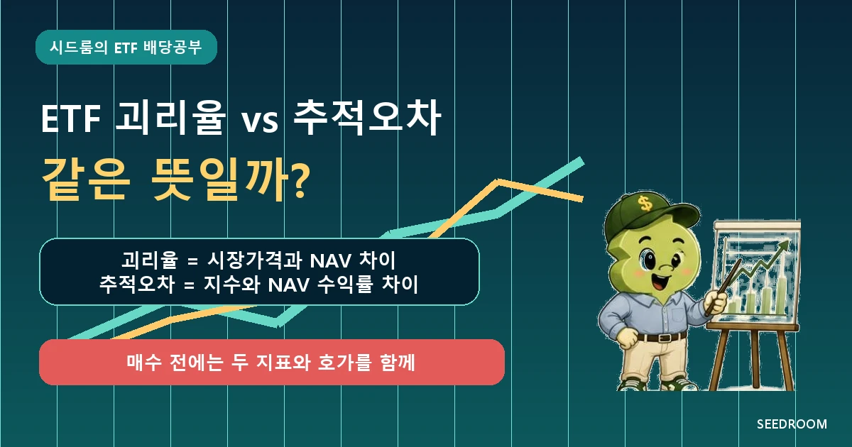 ETF 괴리율과 추적오차 차이