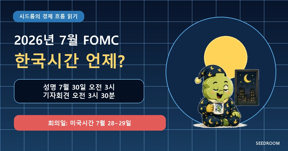2026년 7월 FOMC 일정과 한국시간 발표 안내