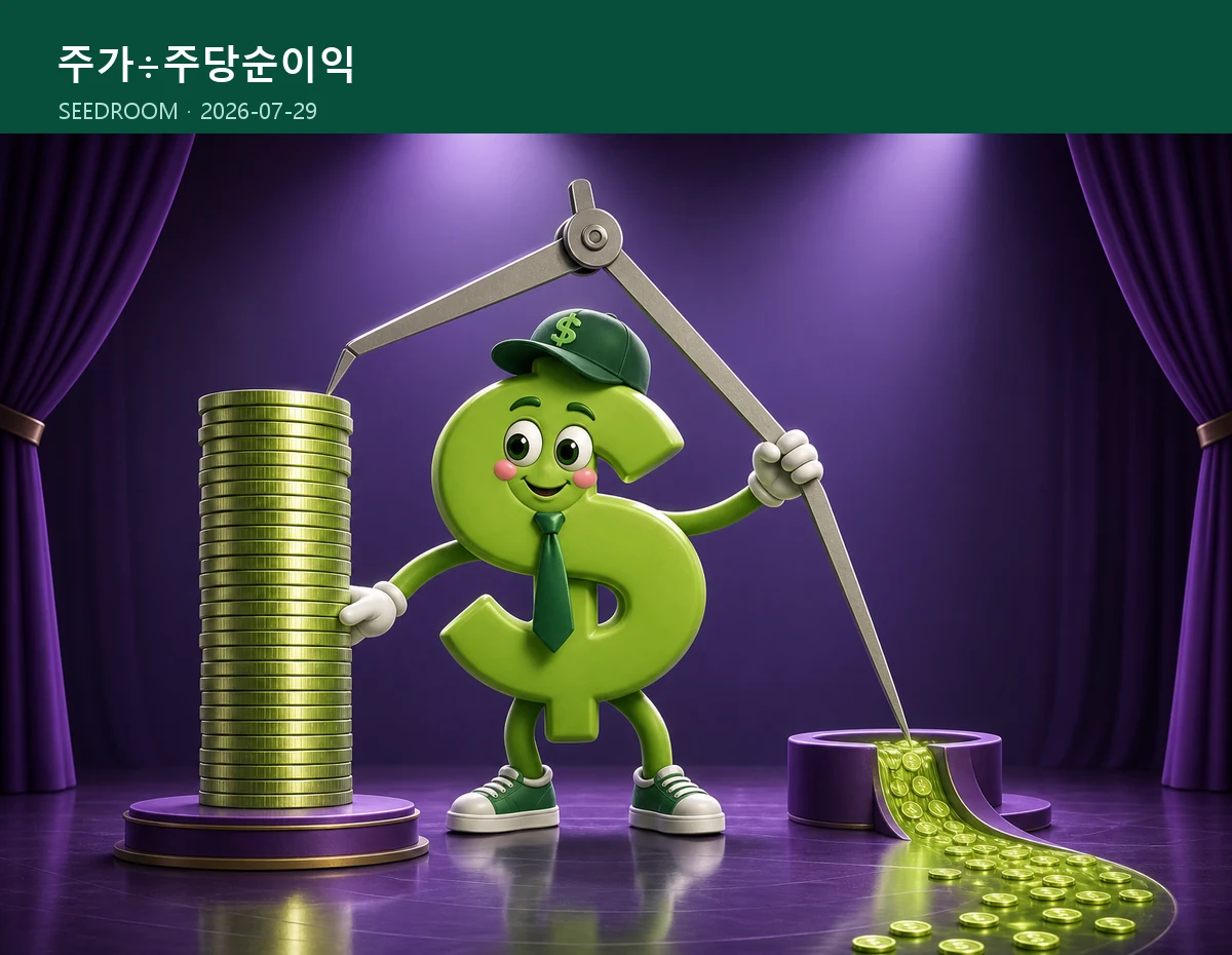 주가와 주당순이익으로 PER을 재는 무대
