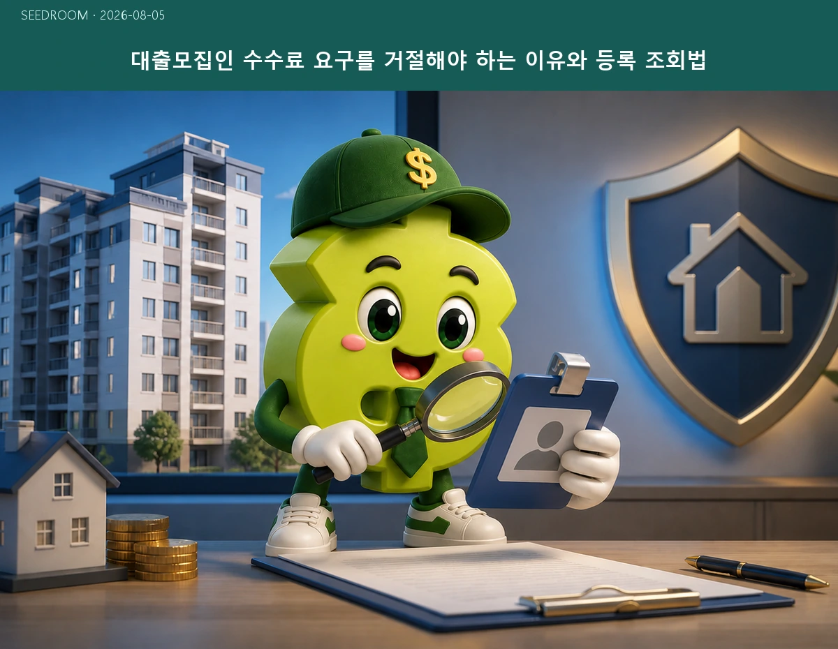 대출모집인 등록증을 서명 전에 확인하는 대표 이미지