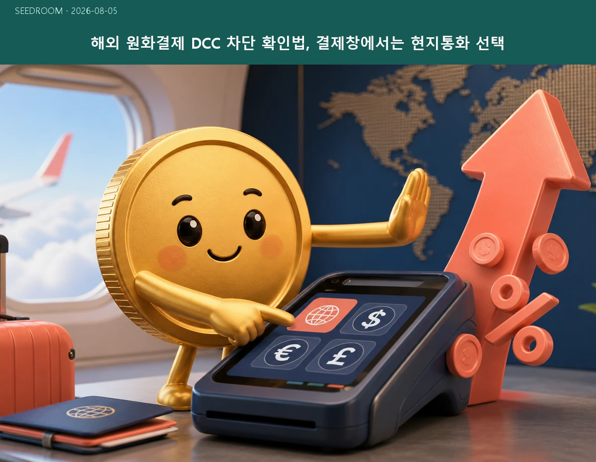 해외 카드 결제에서 비싼 원화환산을 차단하는 대표 이미지